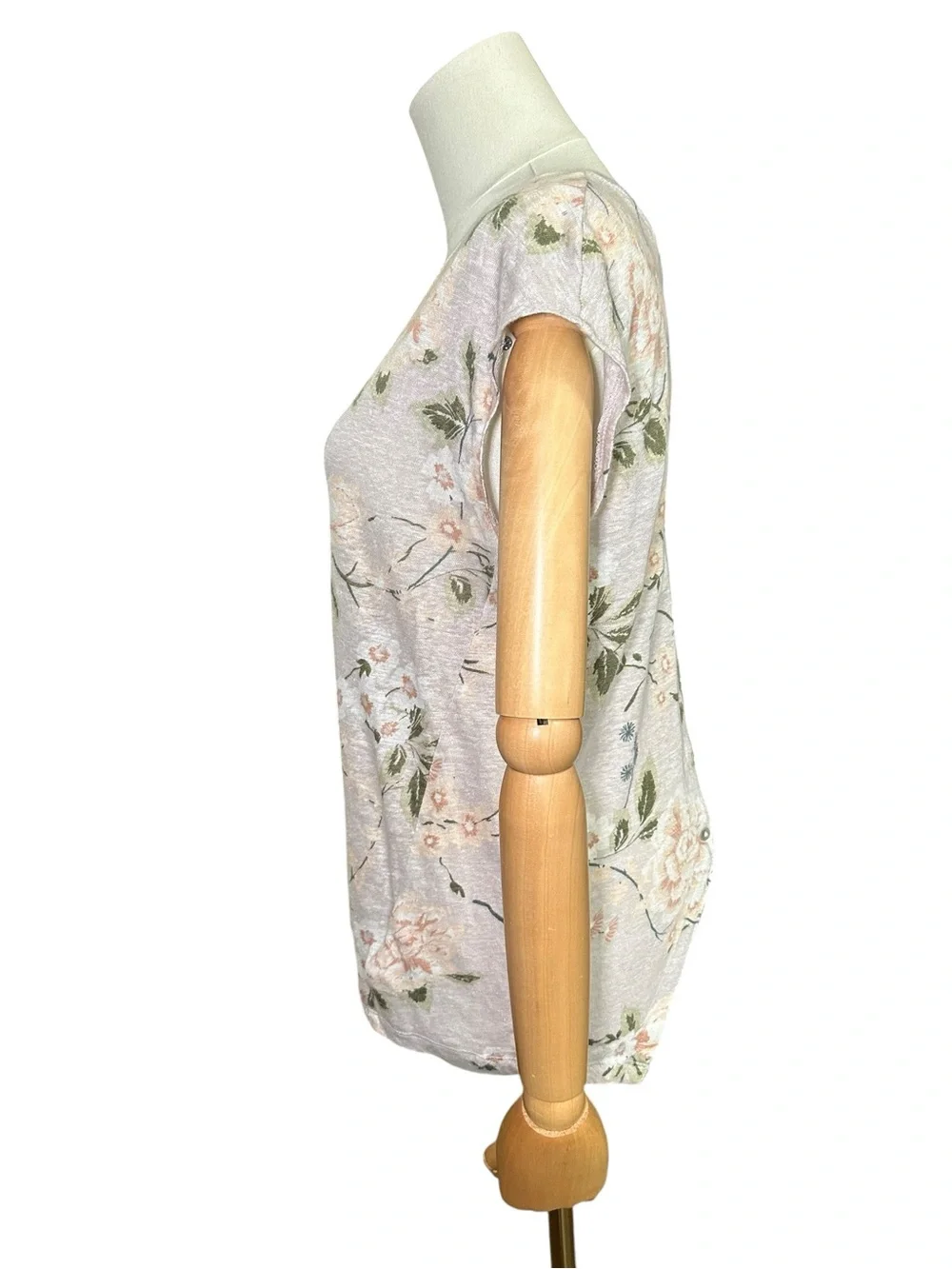 Rachel Ashwell Blush Floral Cap-Sleeve Tee